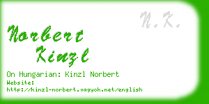 norbert kinzl business card